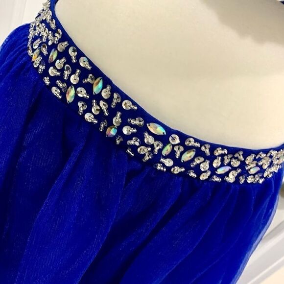 New Beaded & Sequined 2 Piece Ball Gown - Picture 10 of 11